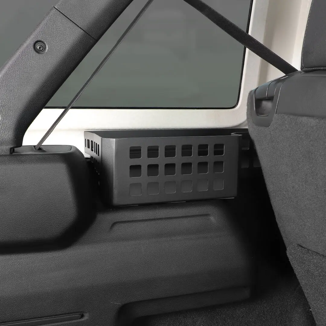 For 2024+ Jeep Wrangler JL Rear Trunk Side Cargo Holder Storage Organizer Box - Image 4