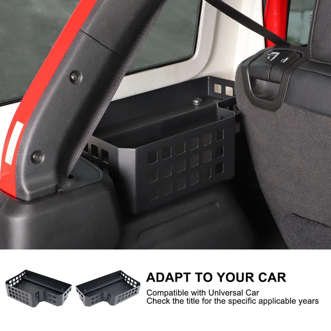 For 2024+ Jeep Wrangler JL Rear Trunk Side Cargo Holder Storage Organizer Box - Image 9