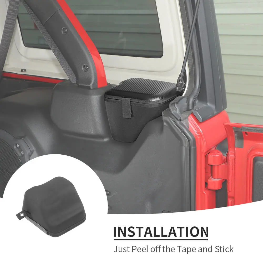 For 2024+ Jeep Wrangler JLU 4 Door Rear Trunk Side Storage Bag Pockets Box (2 pcs) - Image 7