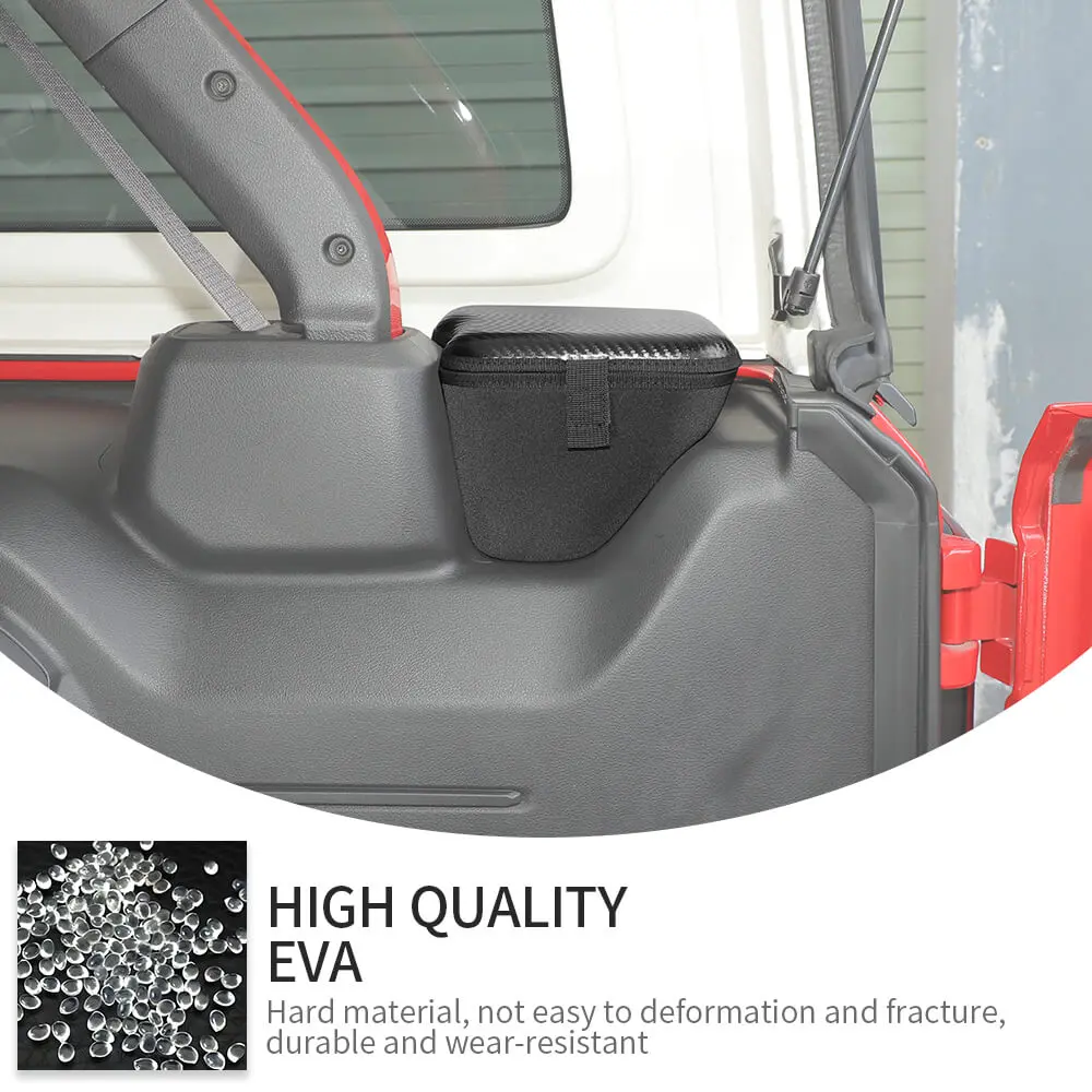 For 2024+ Jeep Wrangler JLU 4 Door Rear Trunk Side Storage Bag Pockets Box (2 pcs) - Image 8