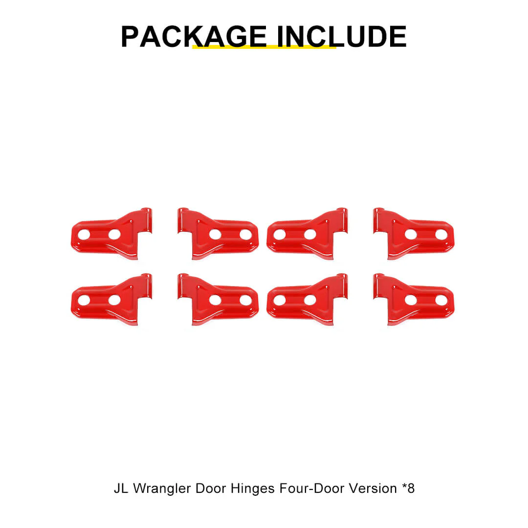 For 2026+ Jeep Wrangler JL & Gladiator JT 4-Door Version Exterior Car Door Hinges Trim Cover (8 pcs) - Image 10