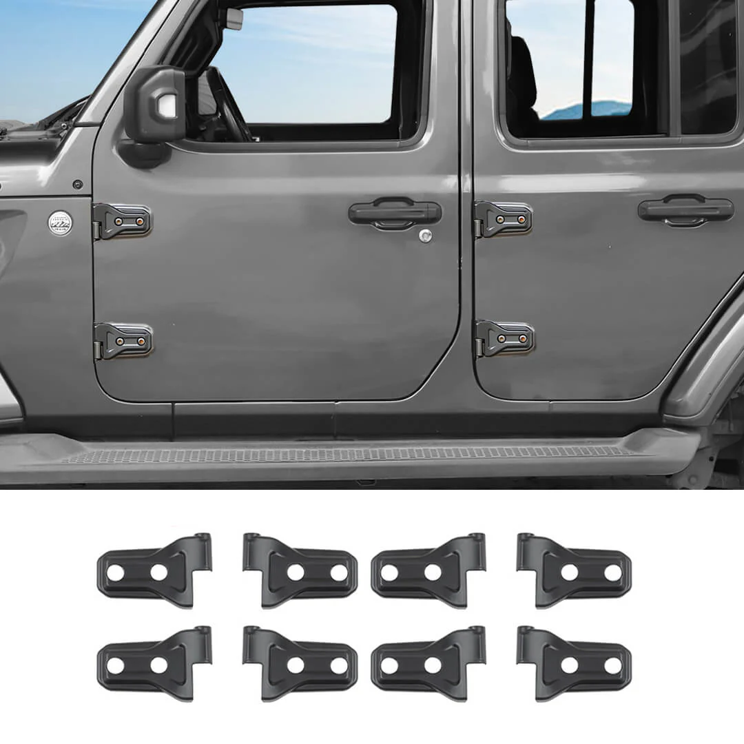 For 2026+ Jeep Wrangler JL & Gladiator JT 4-Door Version Exterior Car Door Hinges Trim Cover (8 pcs) - Image 11