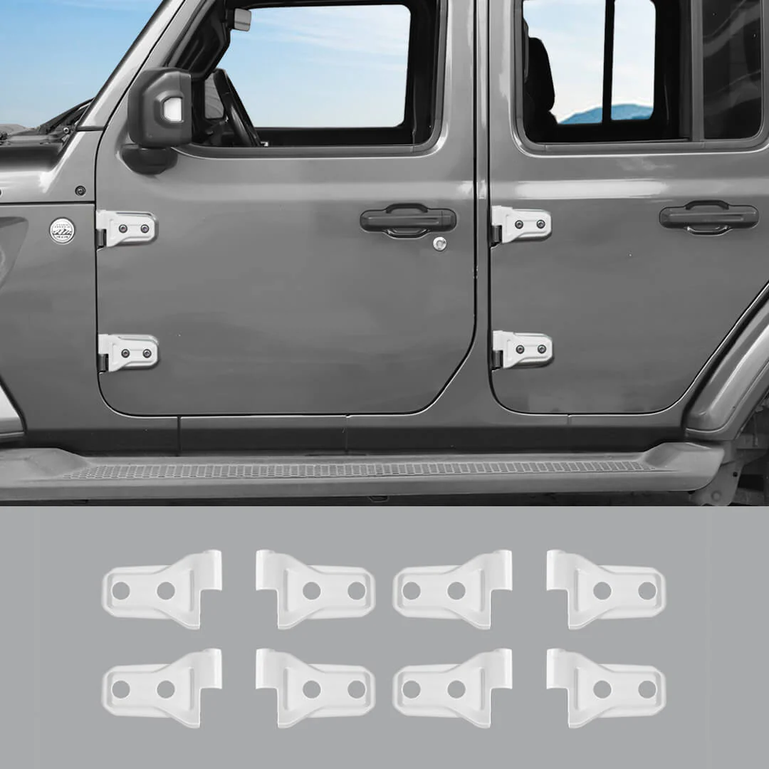 For 2026+ Jeep Wrangler JL & Gladiator JT 4-Door Version Exterior Car Door Hinges Trim Cover (8 pcs) - Image 13