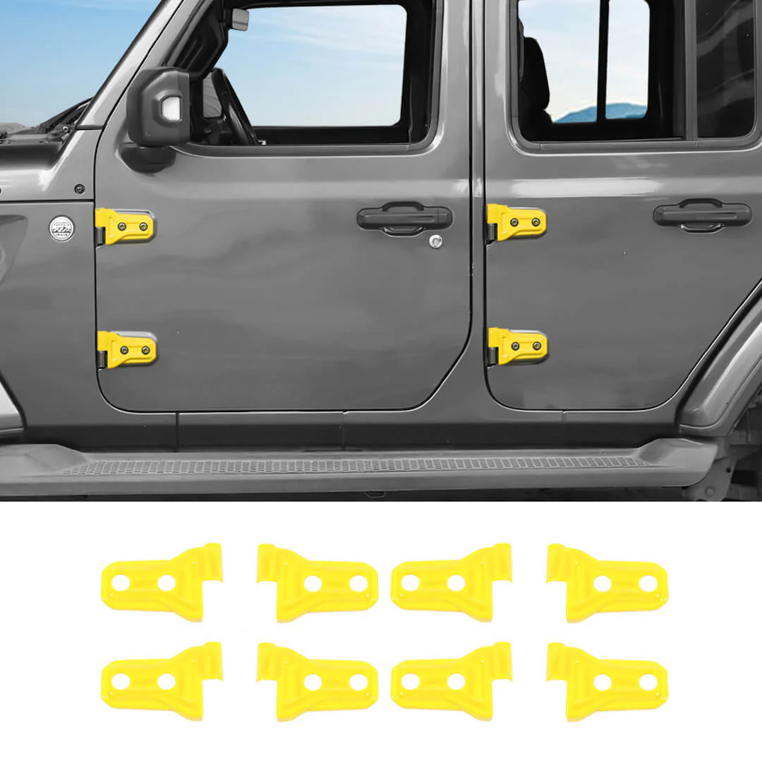 For 2026+ Jeep Wrangler JL & Gladiator JT 4-Door Version Exterior Car Door Hinges Trim Cover (8 pcs) - Image 14
