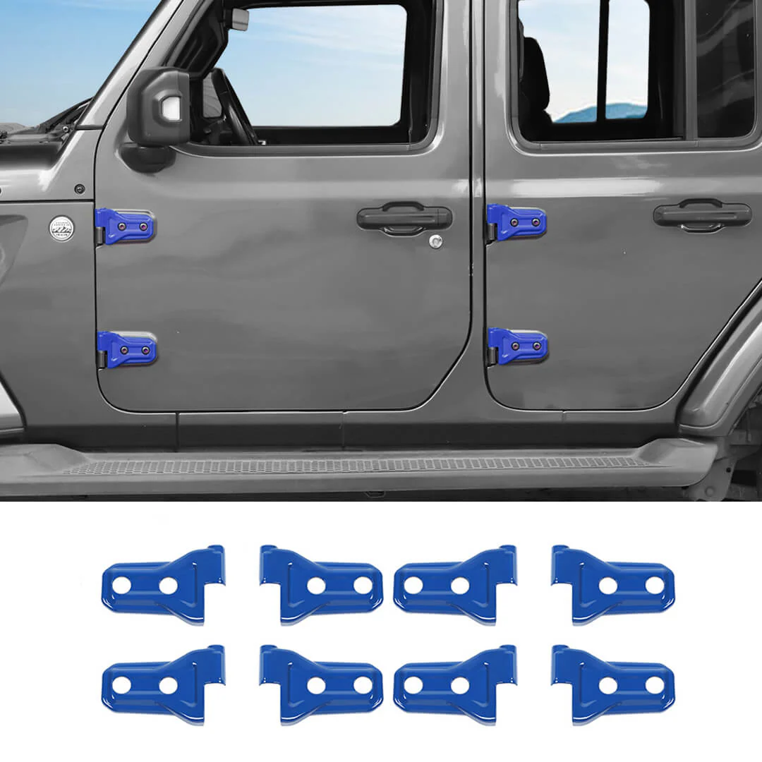 For 2026+ Jeep Wrangler JL & Gladiator JT 4-Door Version Exterior Car Door Hinges Trim Cover (8 pcs) - Image 15