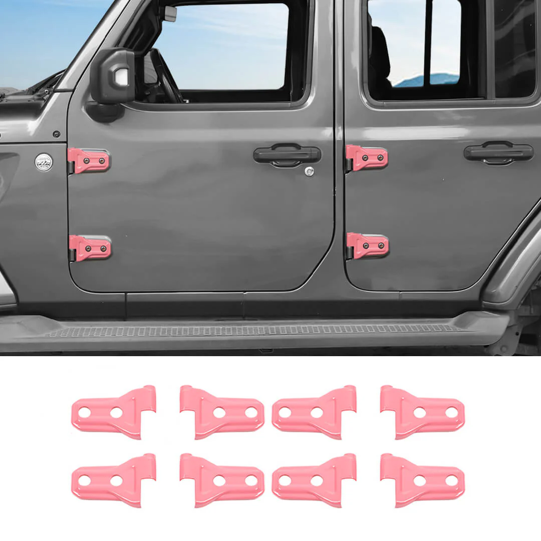 For 2026+ Jeep Wrangler JL & Gladiator JT 4-Door Version Exterior Car Door Hinges Trim Cover (8 pcs) - Image 16