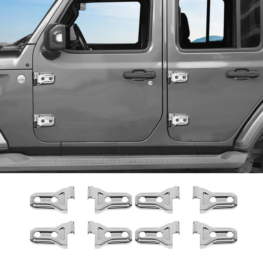 For 2026+ Jeep Wrangler JL & Gladiator JT 4-Door Version Exterior Car Door Hinges Trim Cover (8 pcs) - Image 21