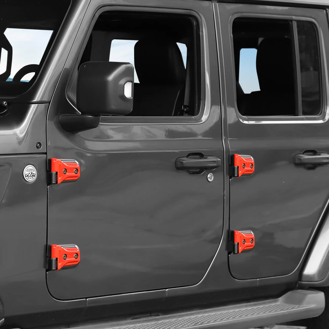 For 2026+ Jeep Wrangler JL & Gladiator JT 4-Door Version Exterior Car Door Hinges Trim Cover (8 pcs) - Image 3
