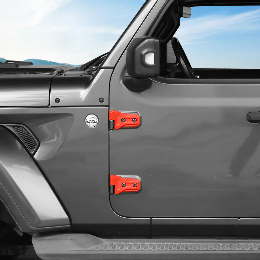 For 2026+ Jeep Wrangler JL & Gladiator JT 4-Door Version Exterior Car Door Hinges Trim Cover (8 pcs) - Image 4