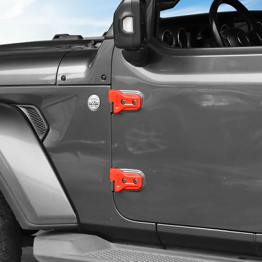 For 2026+ Jeep Wrangler JL & Gladiator JT 4-Door Version Exterior Car Door Hinges Trim Cover (8 pcs) - Image 5