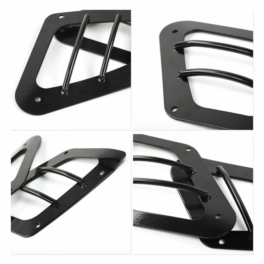For 1997+ Jeep Wrangler TJ Side Wheel Eyebrow Lamp Light Guards Trim - Image 3