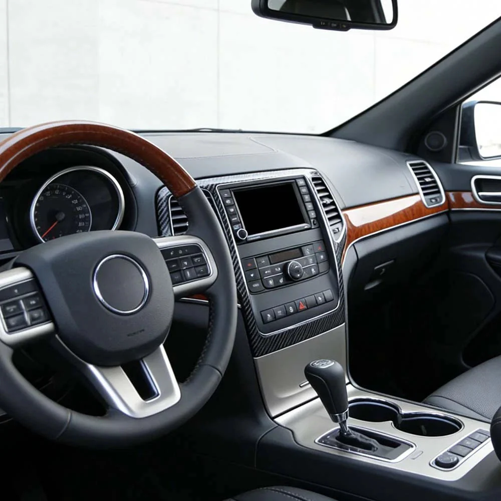 For 2011-2013 Jeep Grand Cherokee WK2 Center Console Dash Radio Navigation Panel Trim Cover - Image 3