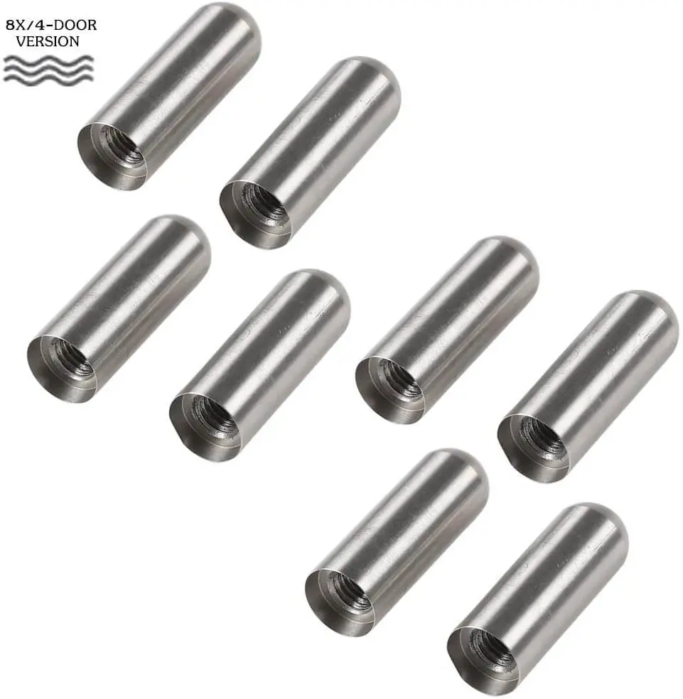 For Jeep Wrangler TJ JK JKU JL JLU & Gladiator JT Door Hinge Latch Pin Bolts Guides Liners Kits 8pcs - Image 4
