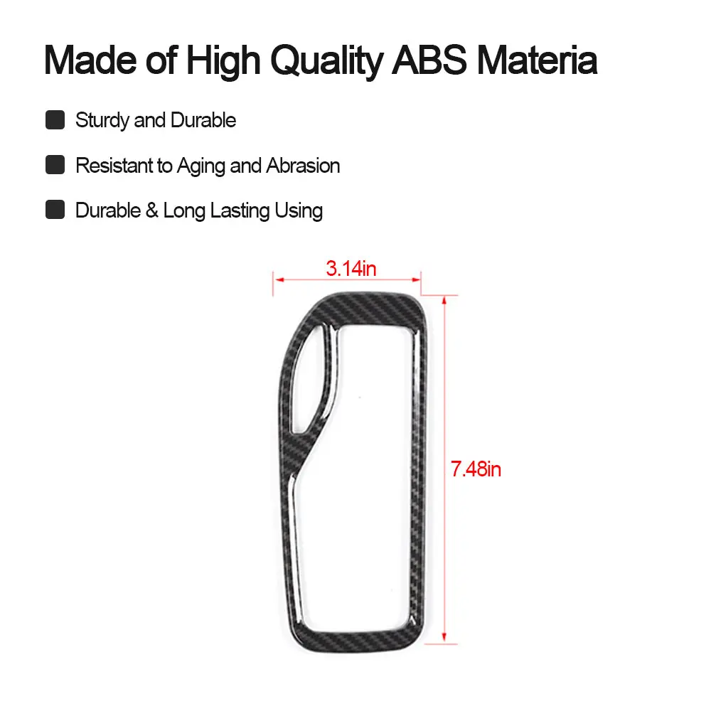 For 2016-2021 Jeep Grand Cherokee WK2 Gear Shift Panel Cover Trim Ring Bezels - Image 6