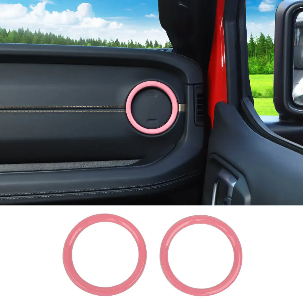 For 2024+ Jeep Wrangler JL & Gladiator JT Instrument Panel Dashboard Air Conditioning Vent Trim Ring 2PCS Style A - Image 16