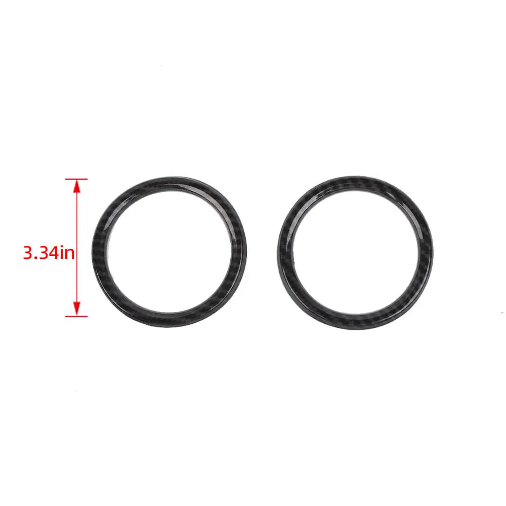 For 2024+ Jeep Wrangler JL & Gladiator JT Instrument Panel Dashboard Air Conditioning Vent Trim Ring 2PCS Style A - Image 9