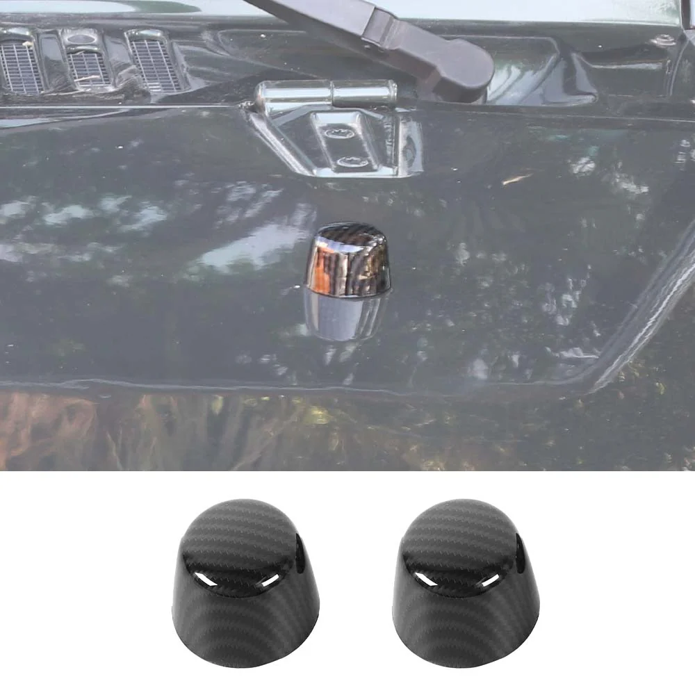 For 2007-2018 Jeep Wrangler JK Hood Bumper Stop Rubber Cushion Plug Cover Trim