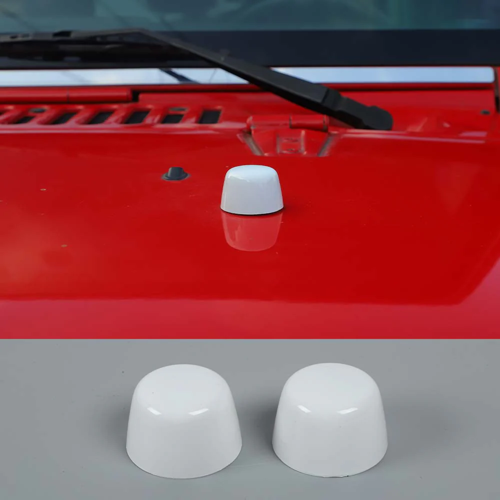 For 2007-2018 Jeep Wrangler JK Hood Bumper Stop Rubber Cushion Plug Cover Trim - Image 11