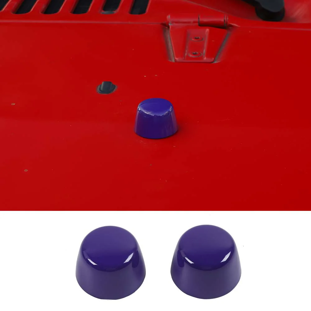 For 2007-2018 Jeep Wrangler JK Hood Bumper Stop Rubber Cushion Plug Cover Trim - Image 17
