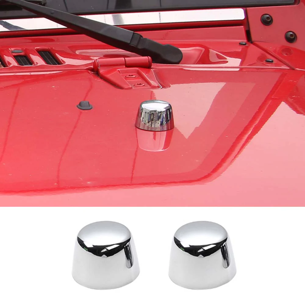 For 2007-2018 Jeep Wrangler JK Hood Bumper Stop Rubber Cushion Plug Cover Trim - Image 18