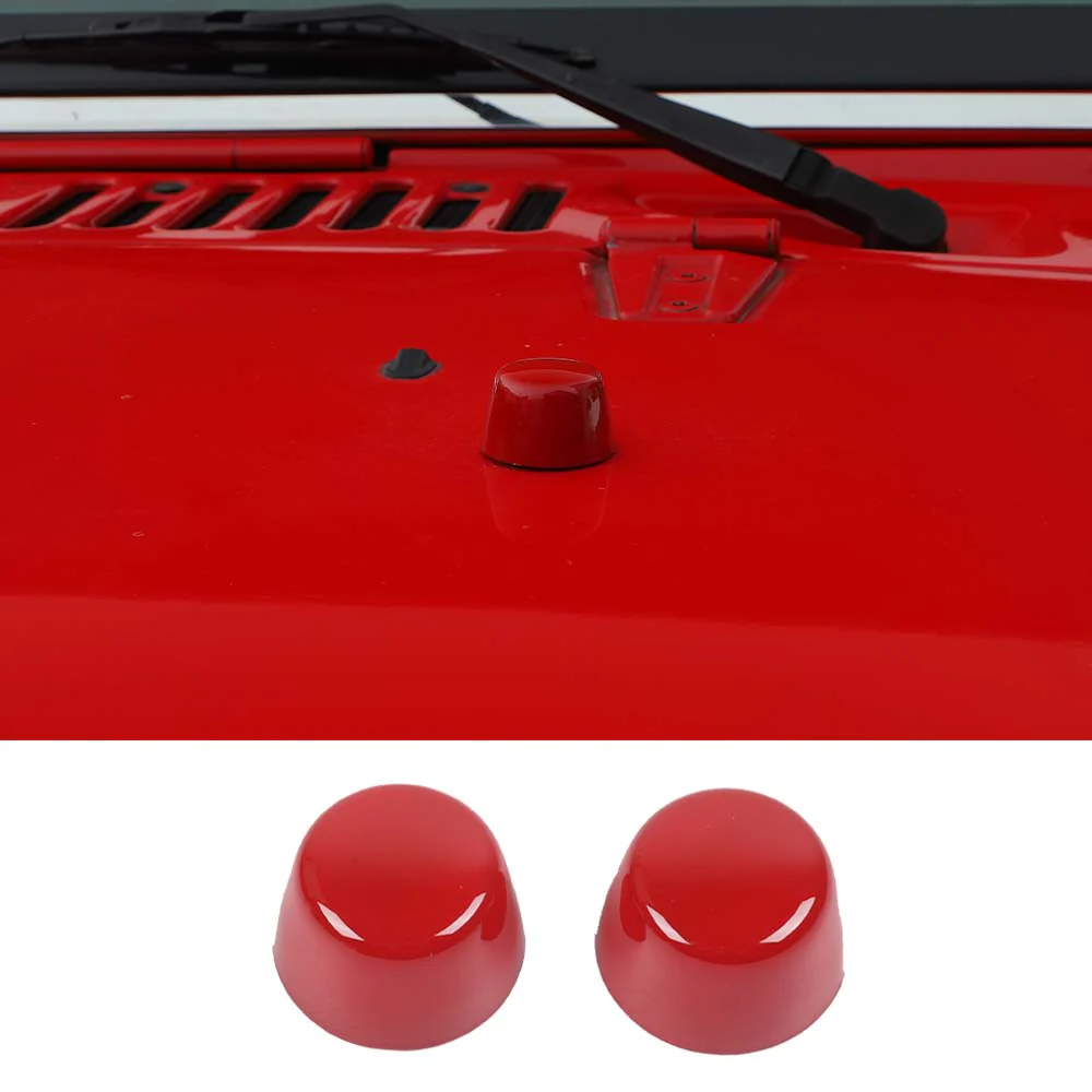 For 2007-2018 Jeep Wrangler JK Hood Bumper Stop Rubber Cushion Plug Cover Trim - Image 19