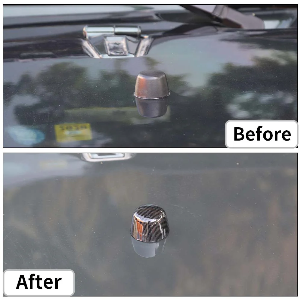 For 2007-2018 Jeep Wrangler JK Hood Bumper Stop Rubber Cushion Plug Cover Trim - Image 2