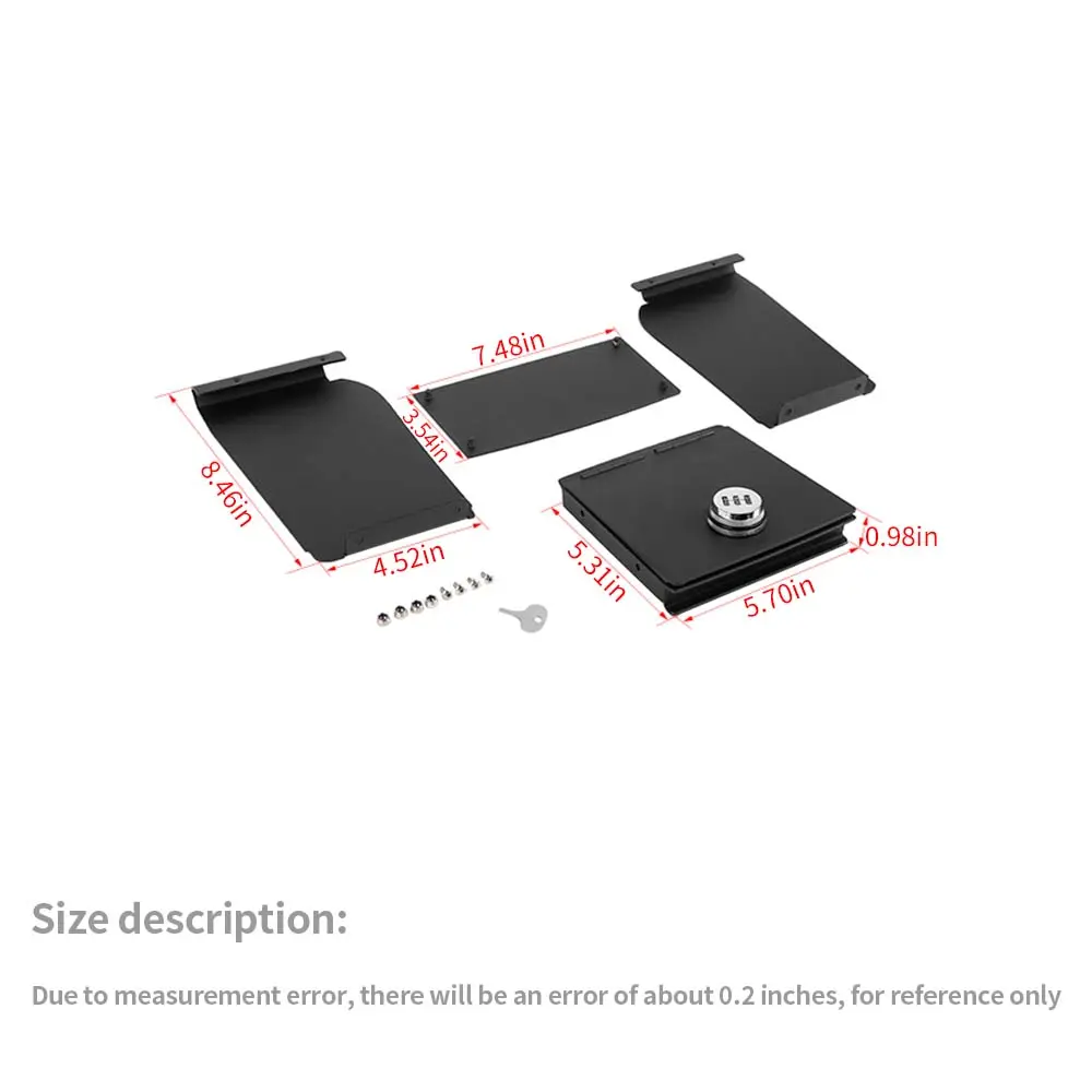 For Jeep Wrangler JK 2011-2018 Center Console Safe Box Armrest Storage Lock Box - Image 7