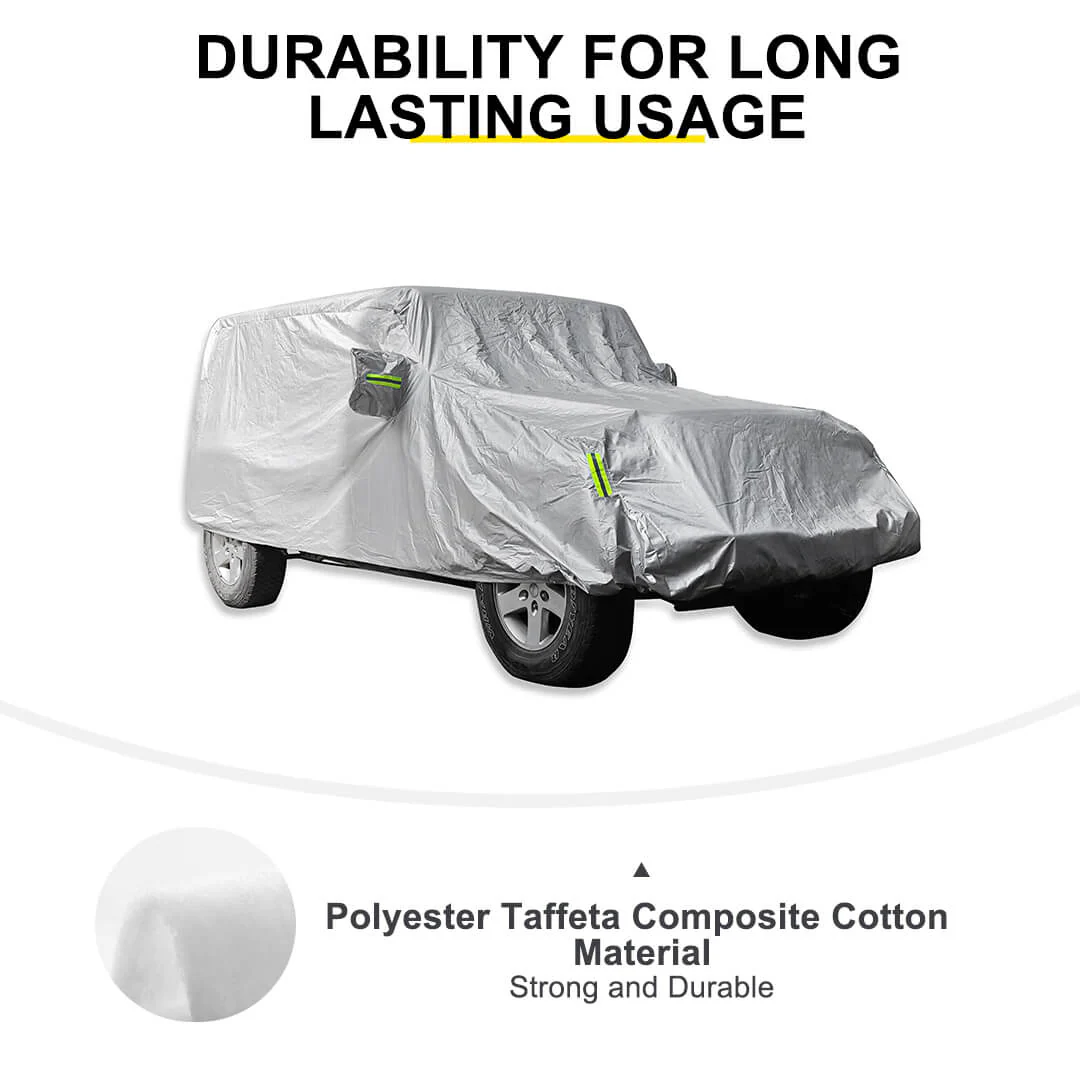 For Jeep Wrangler JK JL Exterior Car Full Dust UV Rain Protection Cover - Image 11