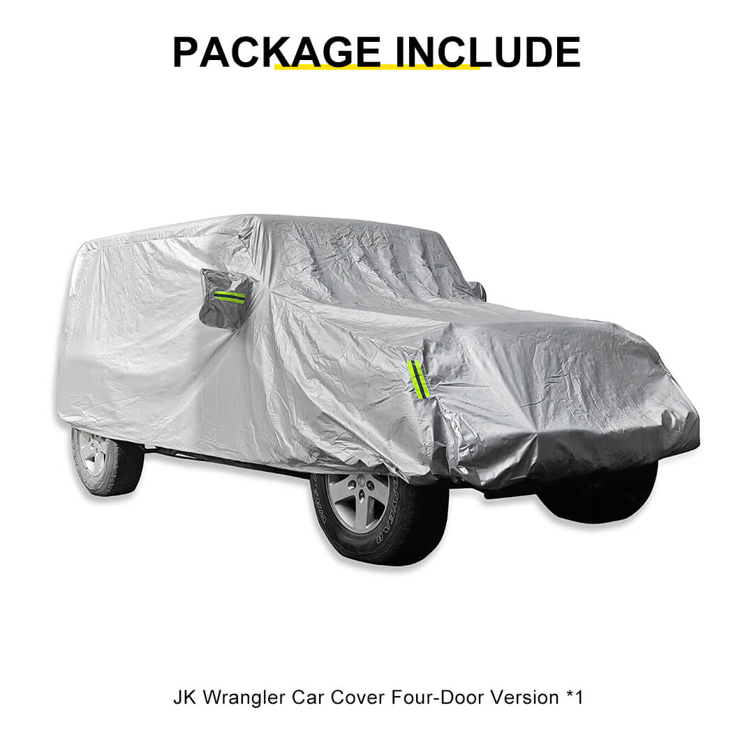 For Jeep Wrangler JK JL Exterior Car Full Dust UV Rain Protection Cover - Image 13