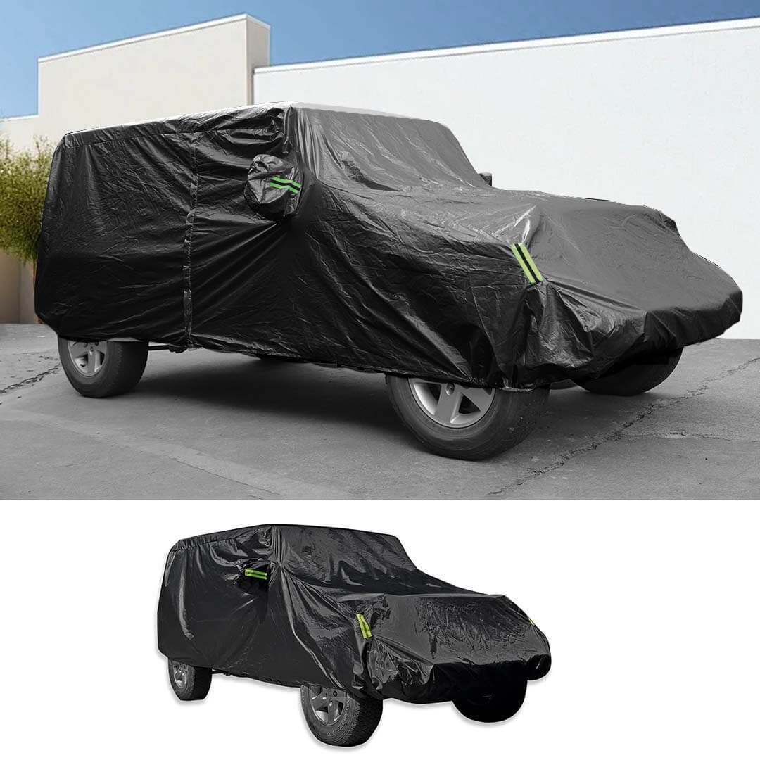 For Jeep Wrangler JK JL Exterior Car Full Dust UV Rain Protection Cover - Image 14