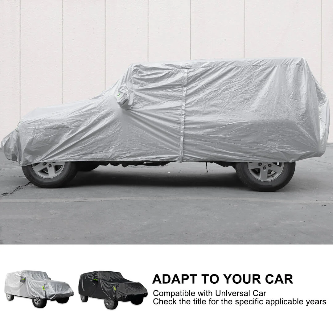 For Jeep Wrangler JK JL Exterior Car Full Dust UV Rain Protection Cover - Image 8