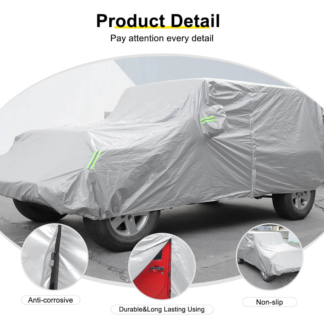 For Jeep Wrangler JK JL Exterior Car Full Dust UV Rain Protection Cover - Image 9