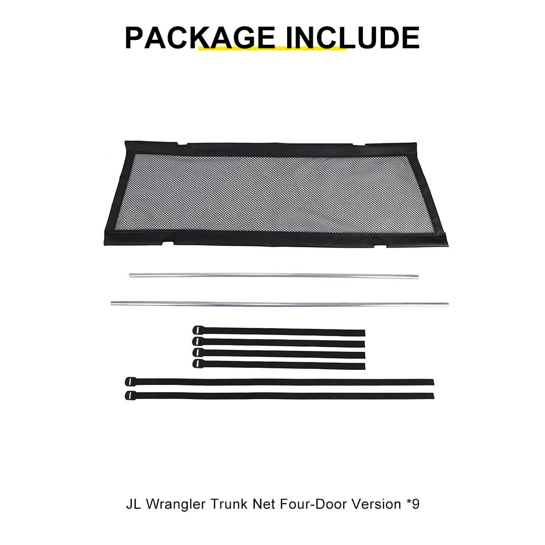 For Jeep Wrangler JK JL 4-Door Version Interior Rear Cargo Trunk Seat Back Isolation Cover Shield Accessories - Image 10