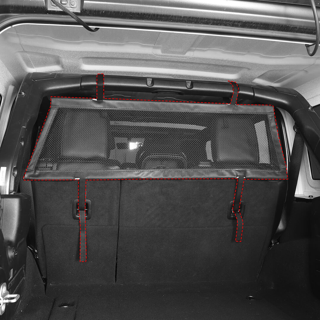 For Jeep Wrangler JK JL 4-Door Version Interior Rear Cargo Trunk Seat Back Isolation Cover Shield Accessories - Image 3