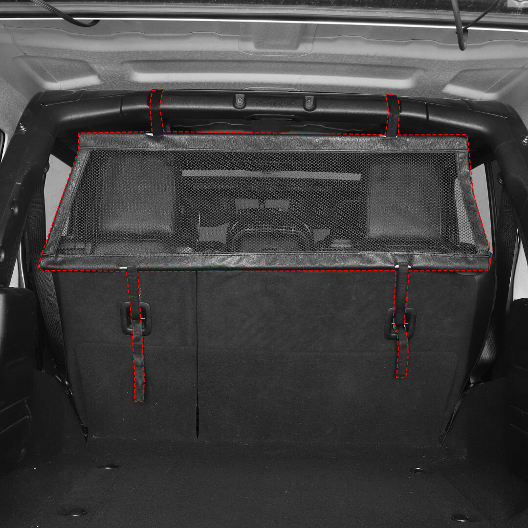 For Jeep Wrangler JK JL 4-Door Version Interior Rear Cargo Trunk Seat Back Isolation Cover Shield Accessories - Image 5