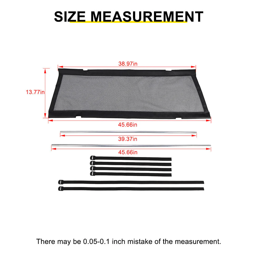 For Jeep Wrangler JK JL 4-Door Version Interior Rear Cargo Trunk Seat Back Isolation Cover Shield Accessories - Image 8