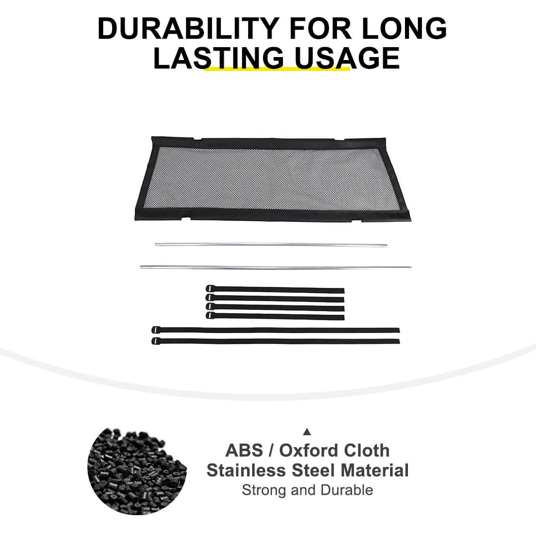 For Jeep Wrangler JK JL 4-Door Version Interior Rear Cargo Trunk Seat Back Isolation Cover Shield Accessories - Image 9