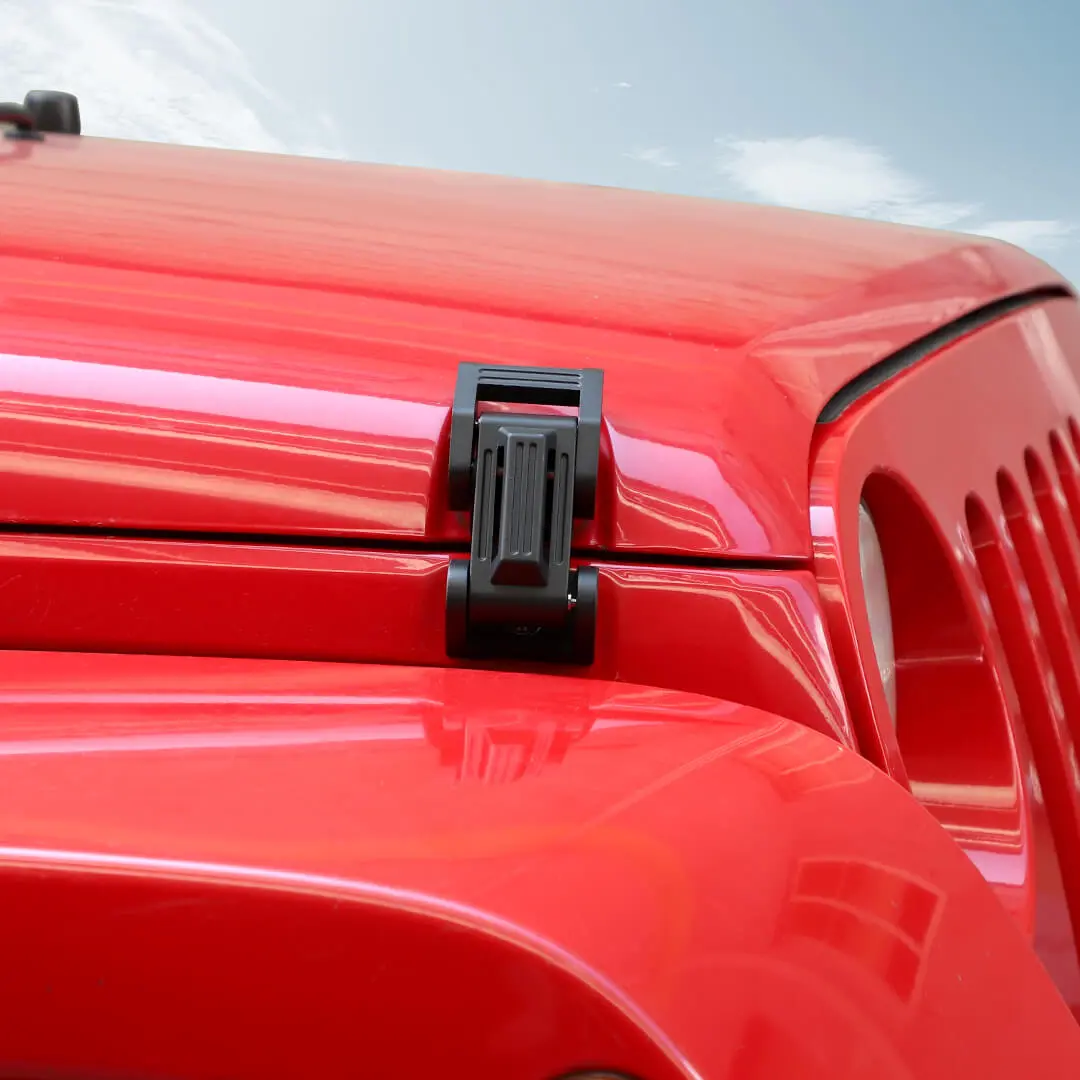 For Jeep Wrangler JK JL JT Exterior Engine Hood Latch Catch Buckle Lock (2 pcs) - Image 4