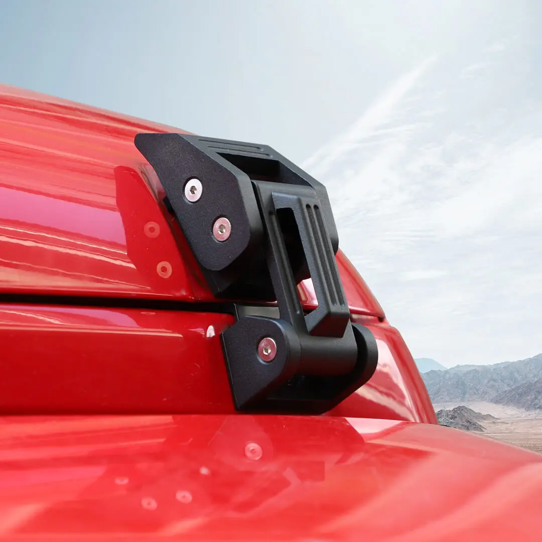For Jeep Wrangler JK JL JT Exterior Engine Hood Latch Catch Buckle Lock (2 pcs) - Image 5
