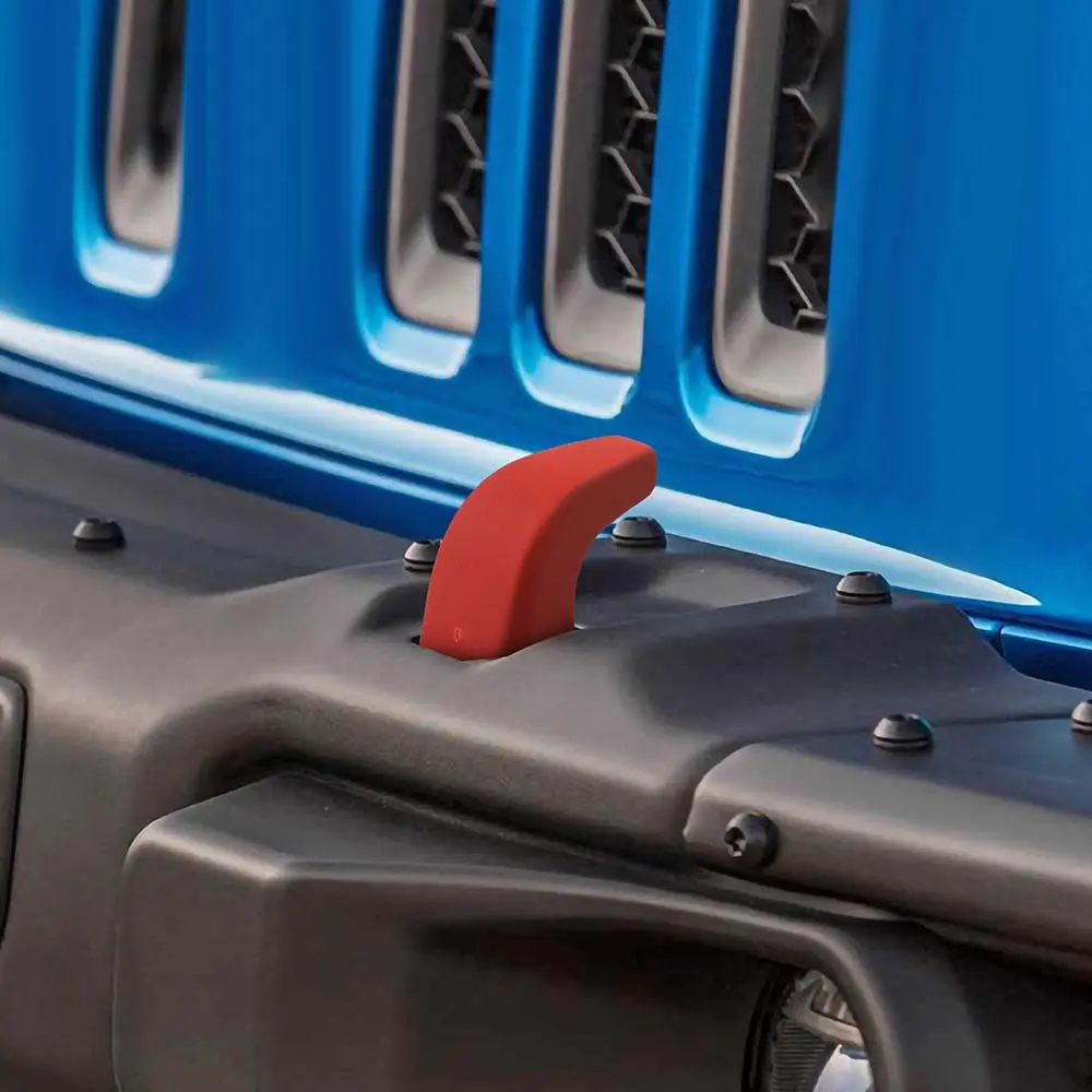 For Jeep Wrangler JK, JL & Gladiator JT Front Bumper Tow Hook Cover Trim Wide Style - Image 4