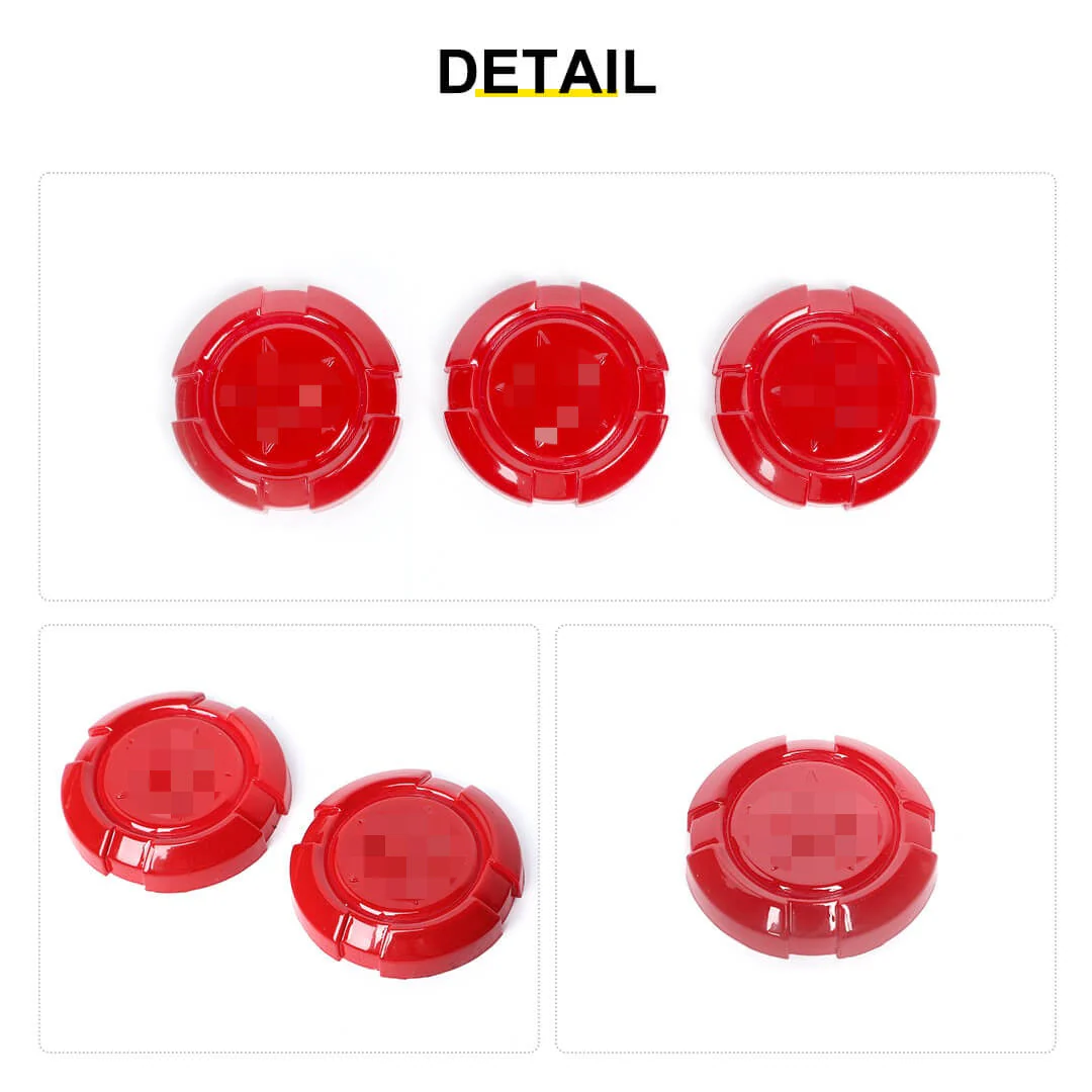 For Jeep Wrangler JK JL JT TJ Exterior Car Door Key Jack Socket Trim Cover (3 pcs) - Image 11