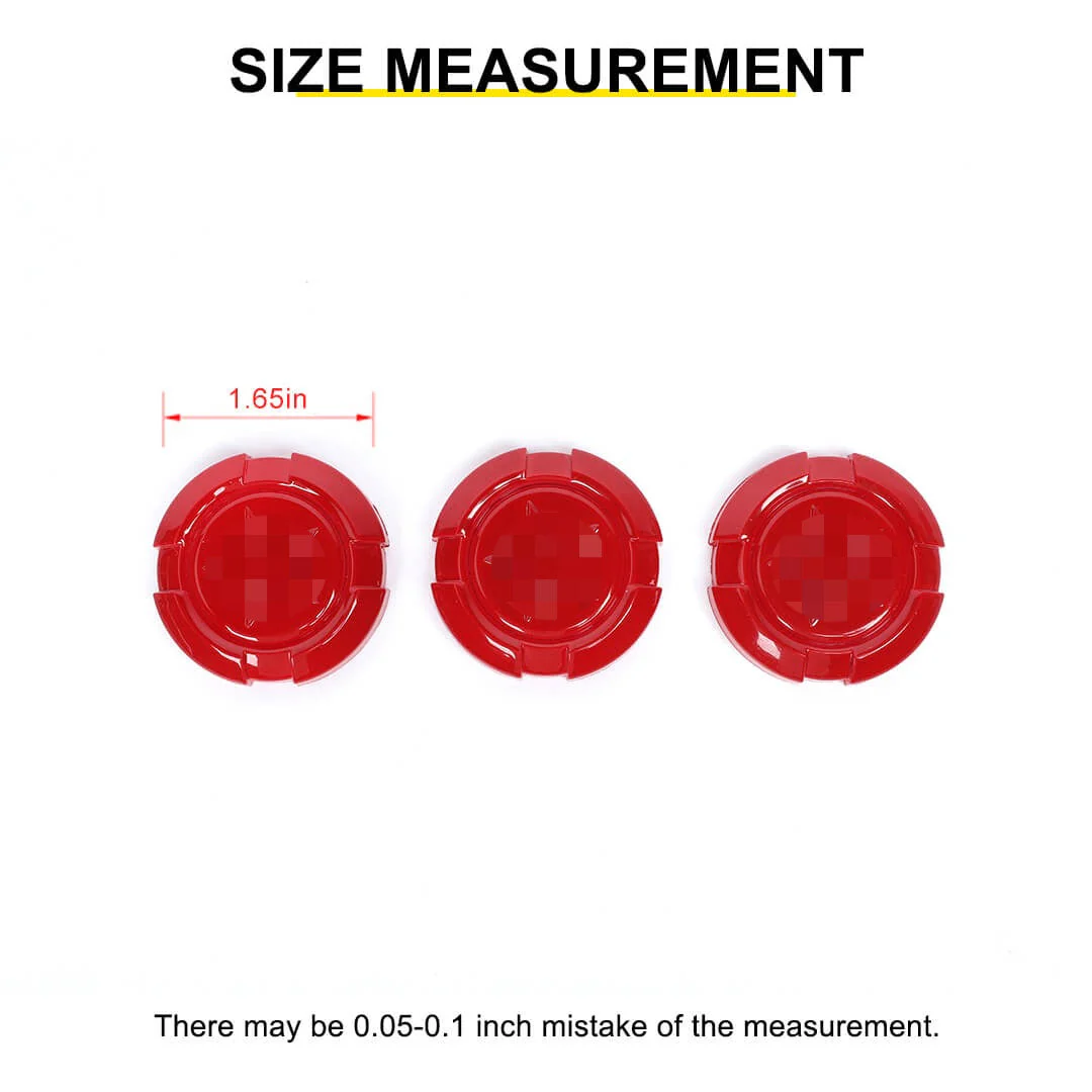 For Jeep Wrangler JK JL JT TJ Exterior Car Door Key Jack Socket Trim Cover (3 pcs) - Image 12
