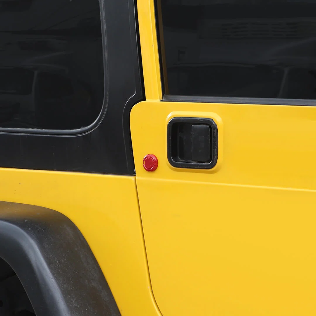For Jeep Wrangler JK JL JT TJ Exterior Car Door Key Jack Socket Trim Cover (3 pcs) - Image 4