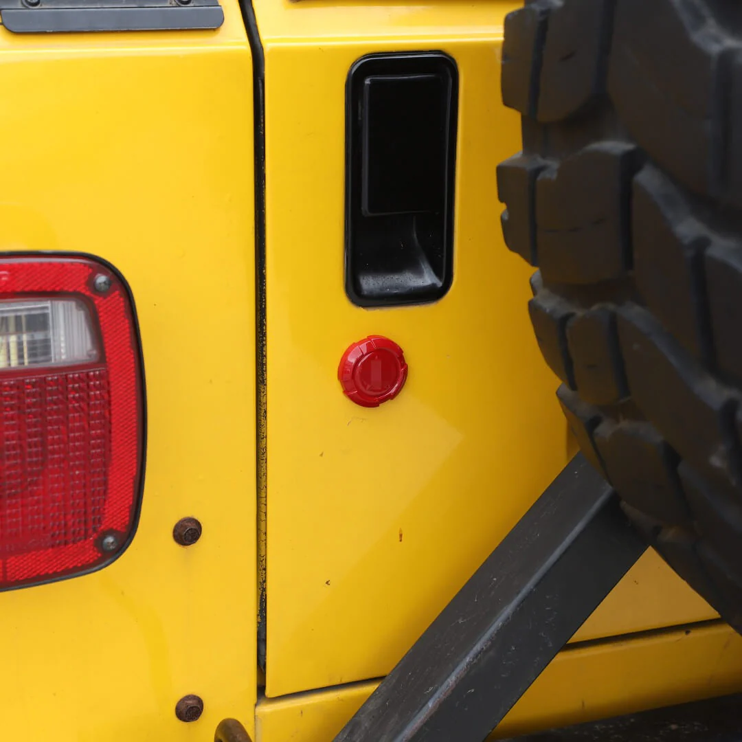 For Jeep Wrangler JK JL JT TJ Exterior Car Door Key Jack Socket Trim Cover (3 pcs) - Image 5