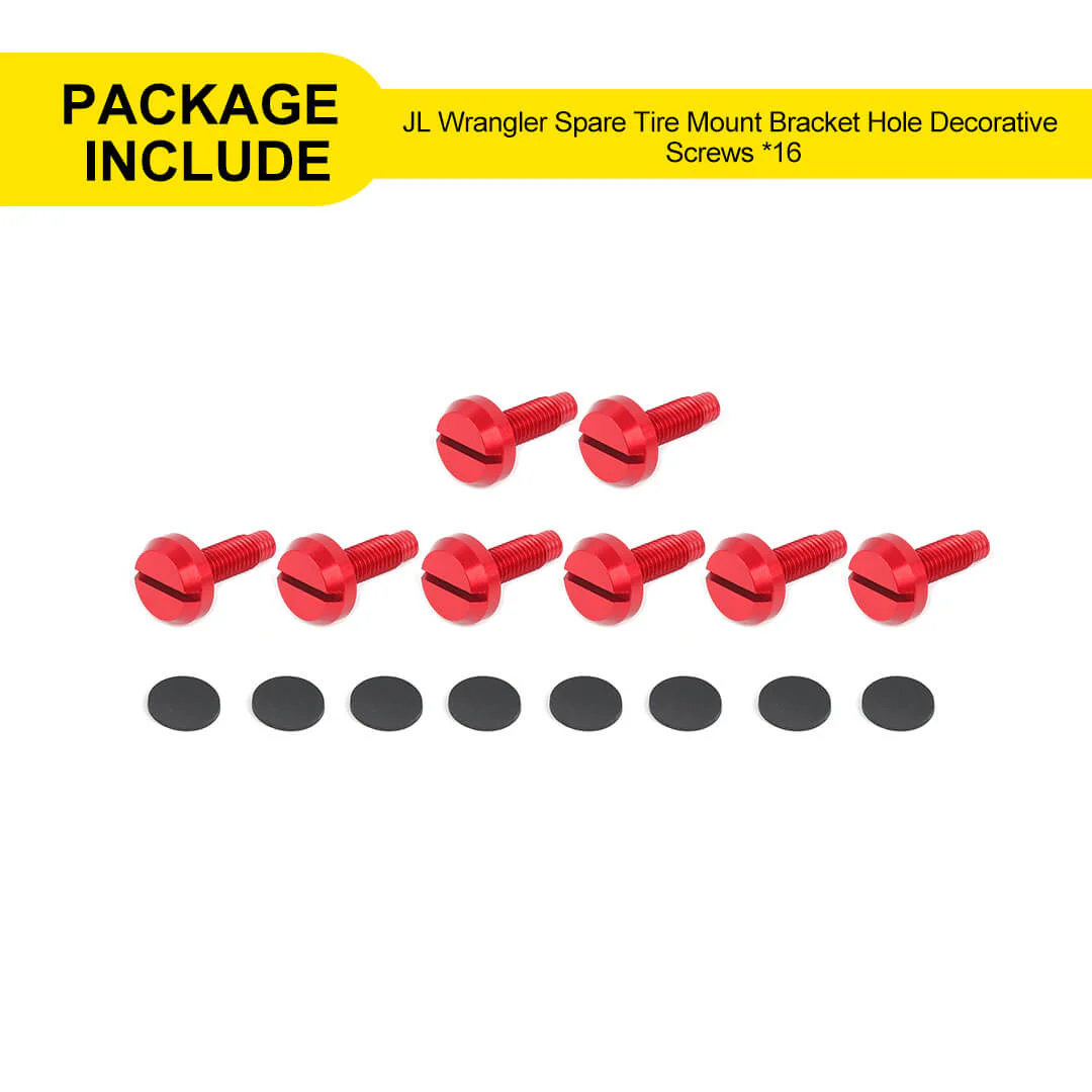 For Jeep Wrangler JK JL Rear Tailgate Spare Tire Bumper Screws Bolts Kit (8 pcs) - Image 13