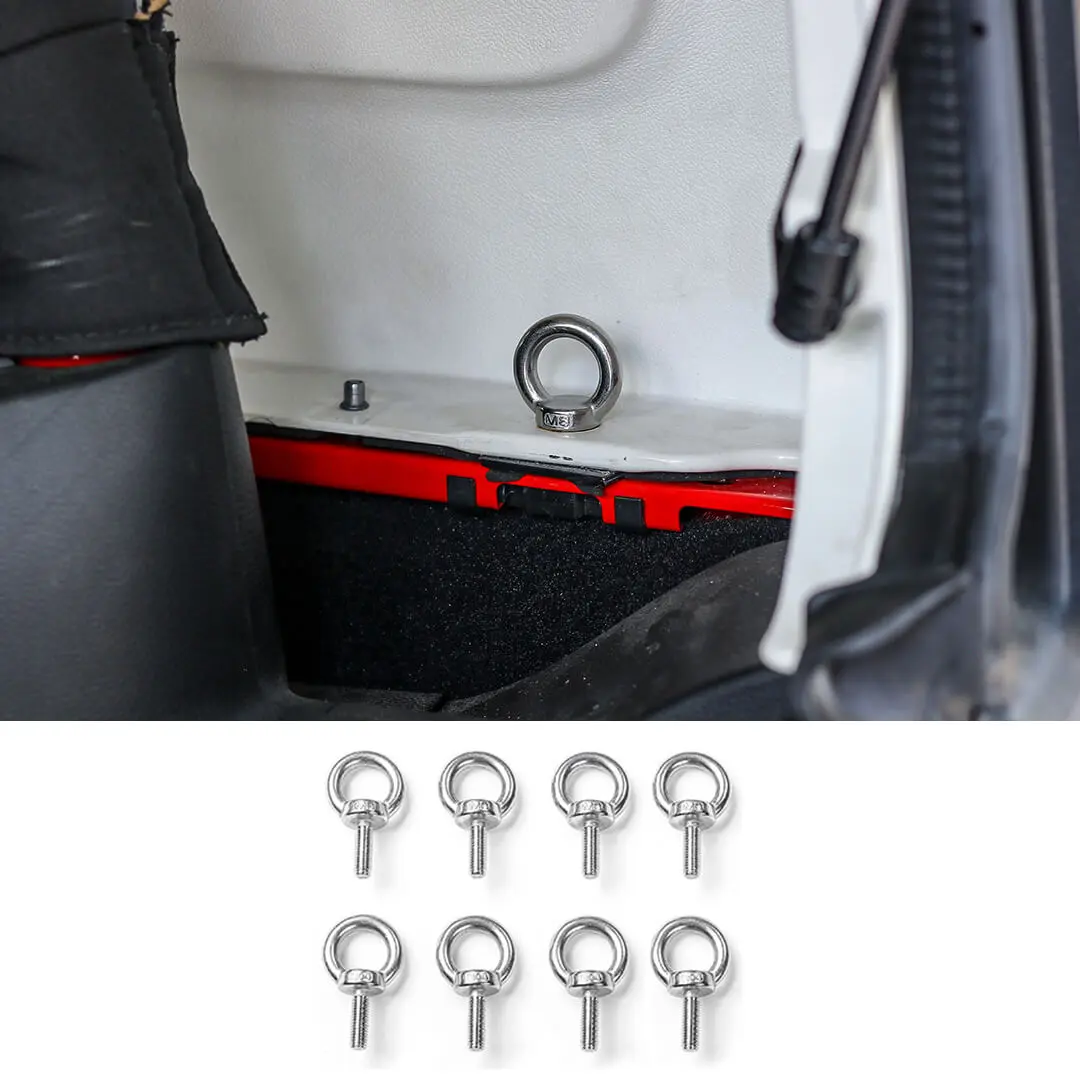 For Jeep Wrangler JK/JL/TJ Car Door Roof Screws Round Hole Head Accessories (6 pcs) - Image 12