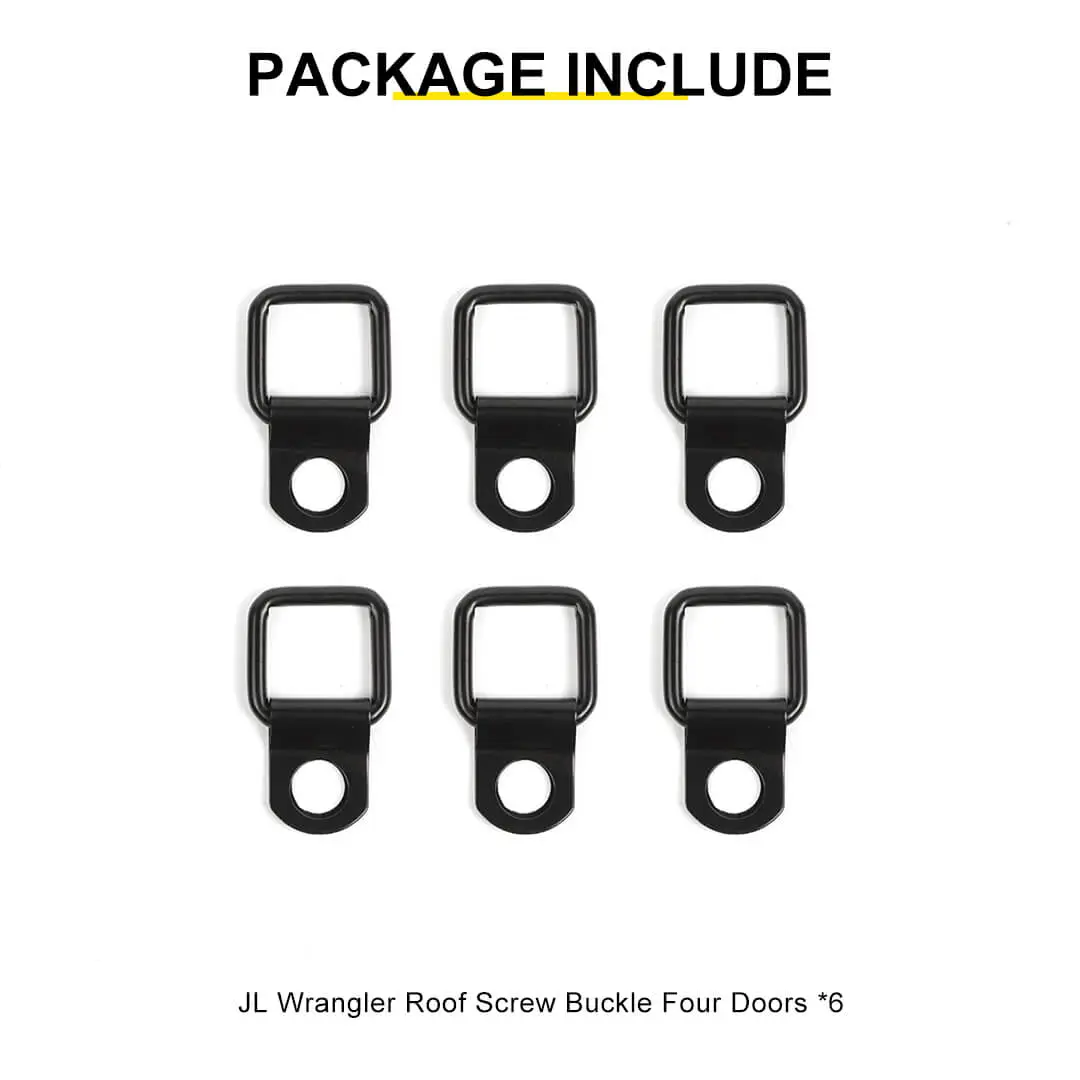 For Jeep Wrangler JK JL TJ Hardtop Tie-Down D-Ring Anchors - Image 11