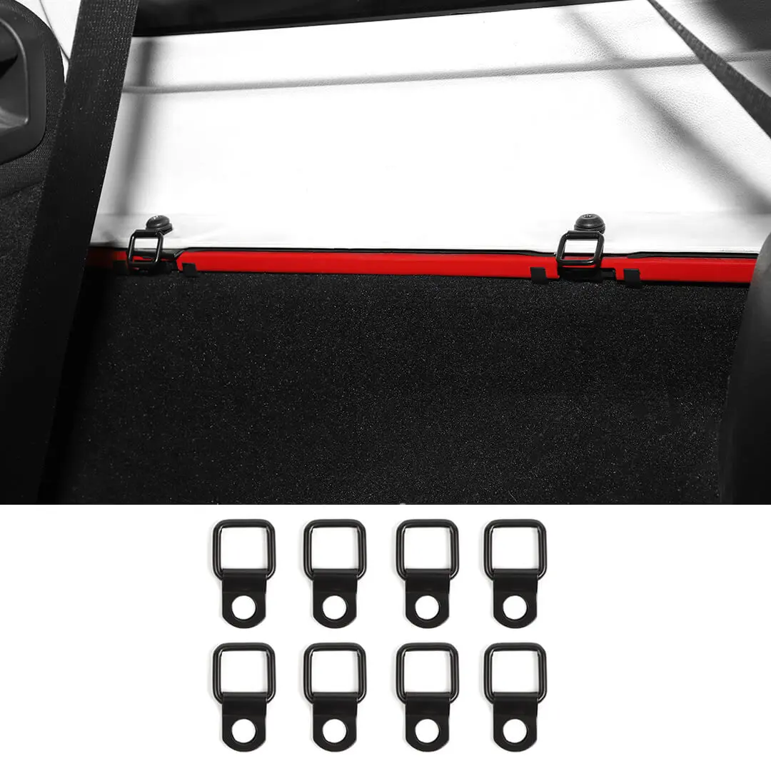 For Jeep Wrangler JK JL TJ Hardtop Tie-Down D-Ring Anchors - Image 12