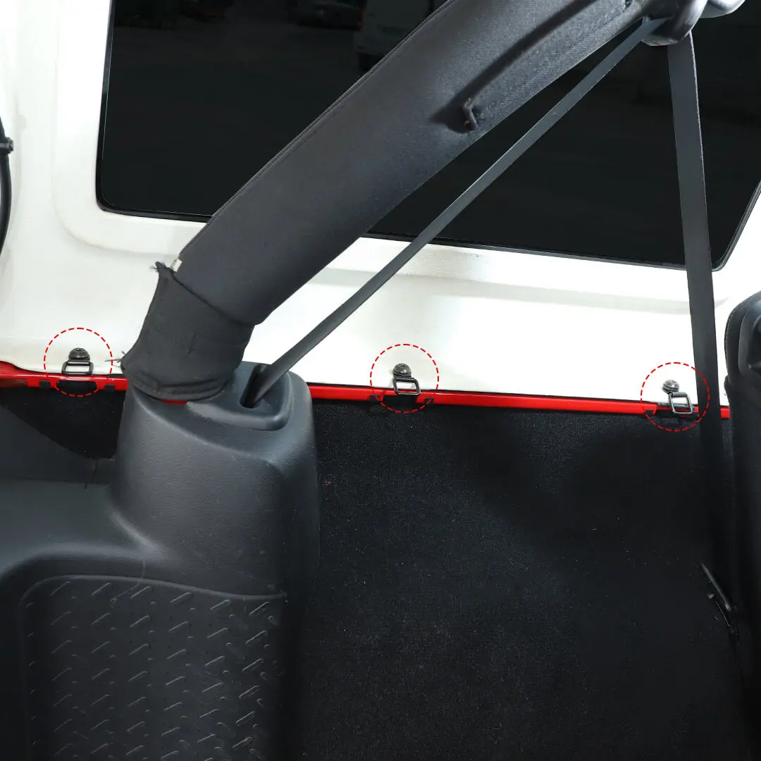 For Jeep Wrangler JK JL TJ Hardtop Tie-Down D-Ring Anchors - Image 3