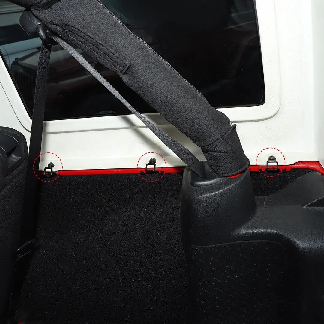 For Jeep Wrangler JK JL TJ Hardtop Tie-Down D-Ring Anchors - Image 4
